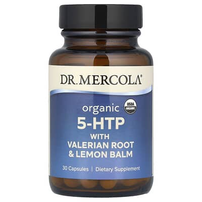 Organic 5-HTP With Valerian Root & Lemon Balm, 30 Capsules