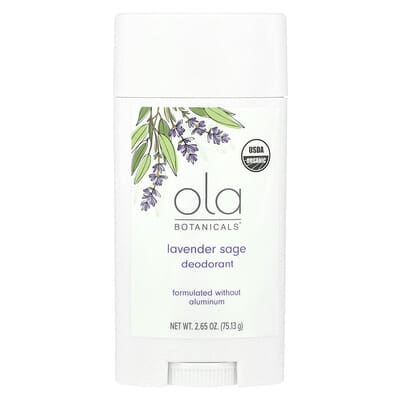 Ola Botanicals® Deodorant, Lavender Sage, 2.65 oz (75.13 g)