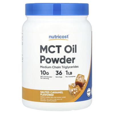 MCT Oil Powder, Salted Caramel , 1 lb (454 g)