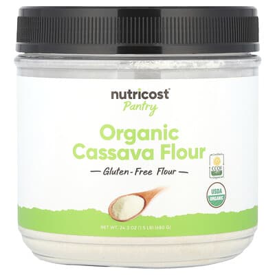 Мука Nutricost Organic Cassava, 24.3 oz (680 g)