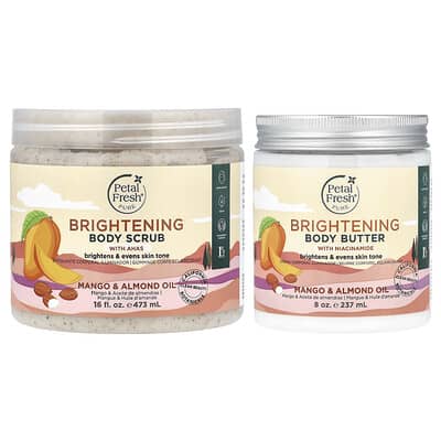 Brightening Set, Mango & Almond Oil, 2 Piece Set
