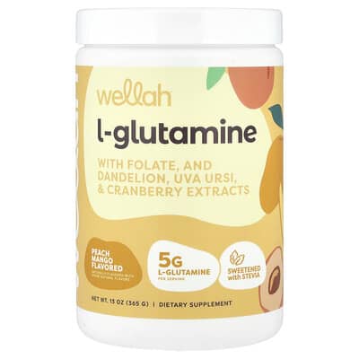 L-Glutamine, персик-манго, 13 oz (365 g)