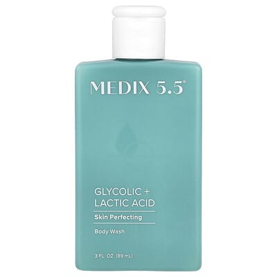 Гель для душа Skin Perfecting, Glycolic + Lactic Acid, 3 fl oz (89 ml)