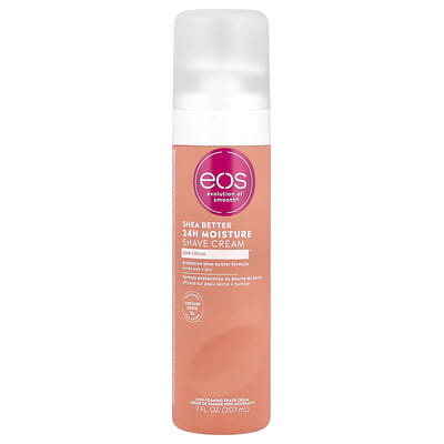 Крем для бритья EOS Shea Better™, 24H Moisture, Pink Citrus, 7 fl oz (207 ml)