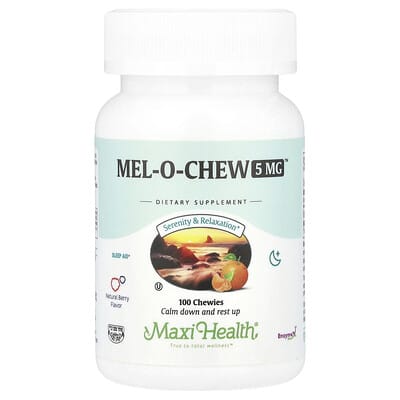 Mel-O-Chew™ Natural Berry, 5 mg, 100 жевательных таблеток
