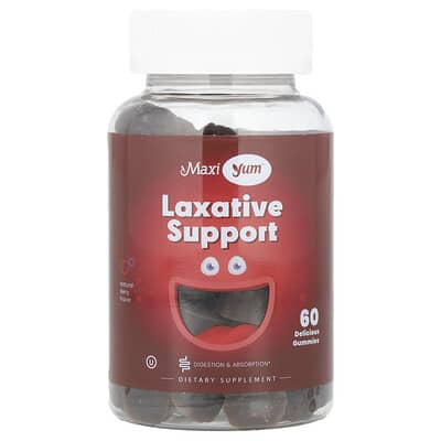 Желе-витамины Laxative Support Gummies, Natural Berry, 60 штук