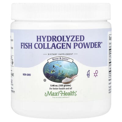 Гидролизованный рыбный коллаген в порошке Maxi Health, 5.46 oz (155 g)