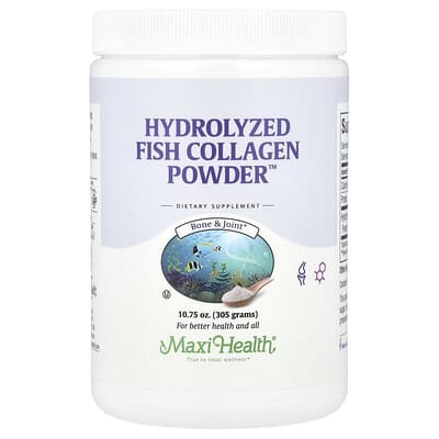 Порошок гидролизованного рыбного коллагена Maxi Health 10.75 oz (305 g)