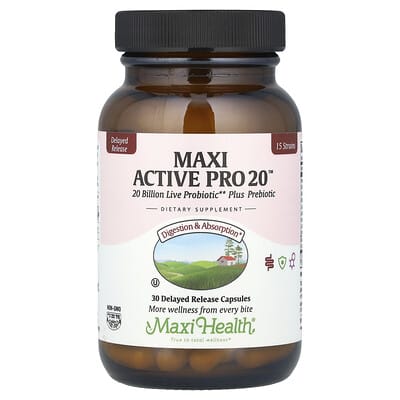 Maxi Active Pro 20™, 20 миллиардов, 30 капсул с пролонгированным высвобождением