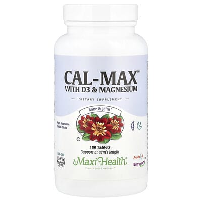 Cal-Max™ With D3 & Magnesium, 180 Tablets