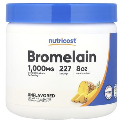 Бромелаин, без вкуса, 8.1 oz (227 g)