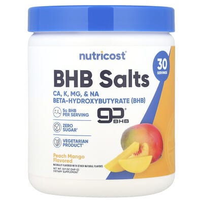 BHB Salts, goBHB®, Peach Mango, 8.9 oz (249 g)