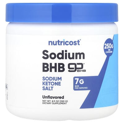 Sodium BHB, goBHB®,  Unflavored, 8.9 oz (250 g)