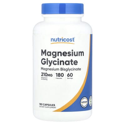 Магний глицинат, 180 капсул (70 mg per Capsule)