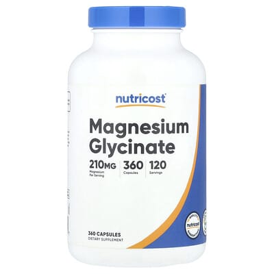 Nutricost Магний глицинат, 360 капсул (70 mg на капсулу)