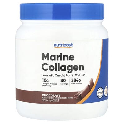 Морской коллаген Nutricost Chocolate, 13.7 oz (384 g)