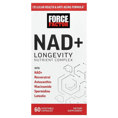 NAD+ Longevity Nutrient Complex, 60 Vegetable Capsules