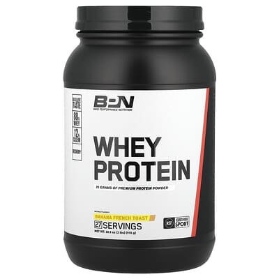 Сыворотка протеина BPN Whey Protein, Banana French Toast, 2 lbs (915 g)