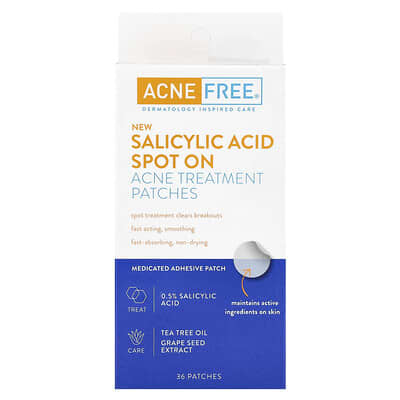 Средство от прыщей с салициловой кислотой ACNE FREE, 36 Patches