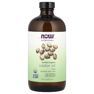 Solutions, органическое касторовое масло, 16 fl oz (473 ml)