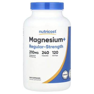 Magnesium+, Regular-Strength, 240 капсул (105 mg на капсулу)