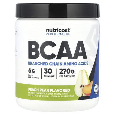 Nutricost Performance, BCAA, Персик-Груша, 9.6 oz (270 g)