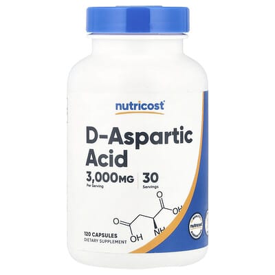 D-Aspartic Acid, 120 капсул (750 mg на капсулу)