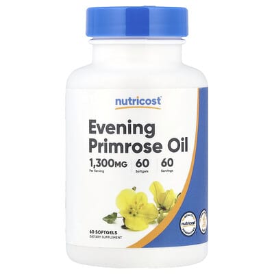 Evening Primrose Oil, 1,300 mg, 60 Softgels