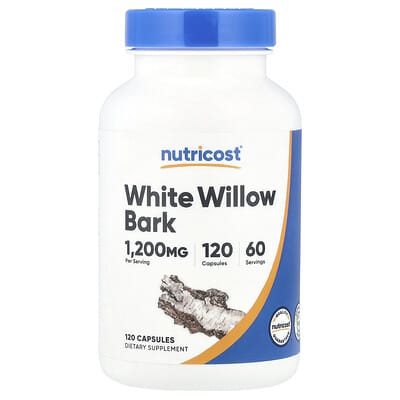 Nutricost White Willow Bark, 120 капсул (600 mg на капсулу)