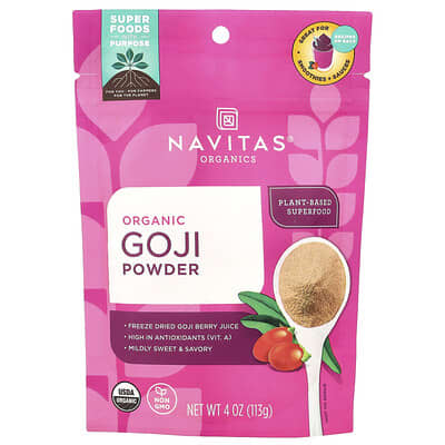 Organic Goji Powder, 4 oz (113 g)