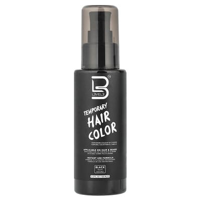 Временный цвет для волос, Black, 4.2 fl oz (125 ml)