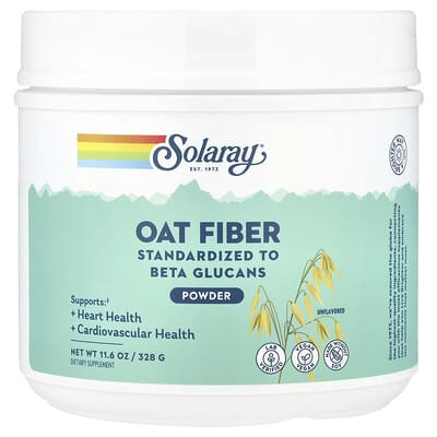 Овсяная мука Solaray, без вкуса, 11.6 oz (328 g)