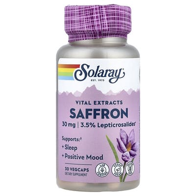 Vital Extracts, Saffron, 30 mg, 30 VegCaps