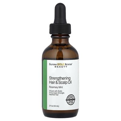 Strengthening Hair & Scalp Oil, Biotin, Rosemary Mint, 2 fl oz (59 ml)
