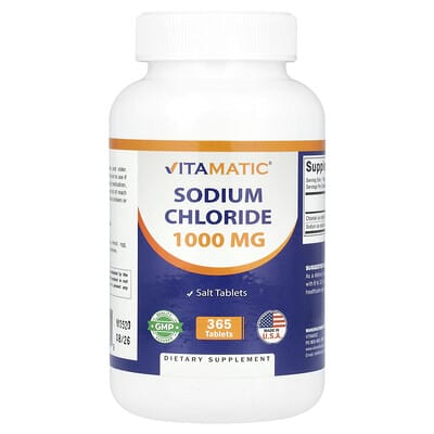 Sodium Chloride, 1,000 mg, 365 таблеток
