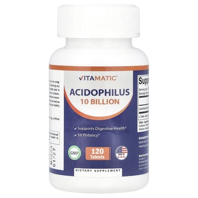Acidophilus, 10 Billion CFU, 120 таблеток