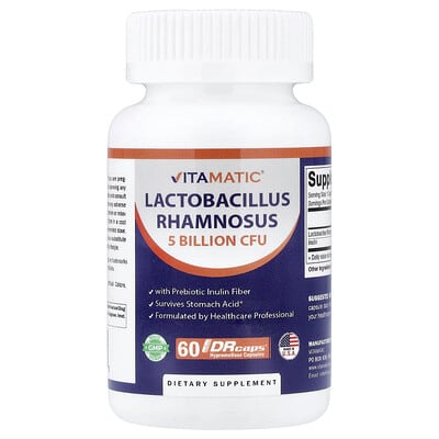 Vitamatic Lactobacillus Rhamnosus, 60 DRcaps® гипромеллозных капсул