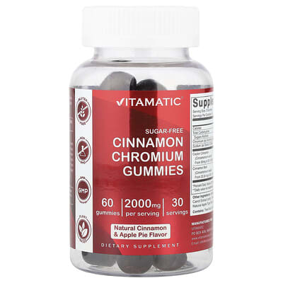 Cinnamon Chromium Gummies, Natural Cinnamon & Apple Pie, 60 Gummies