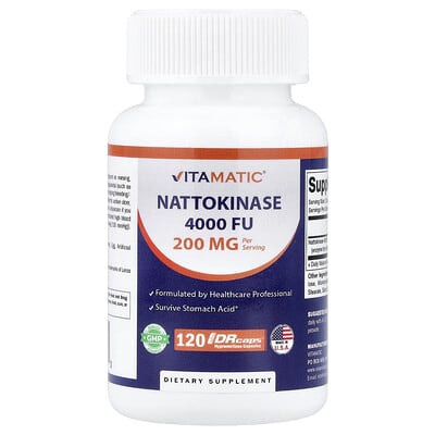 Наттокиназа, 120 DRcaps® (100 mg per Capsule)