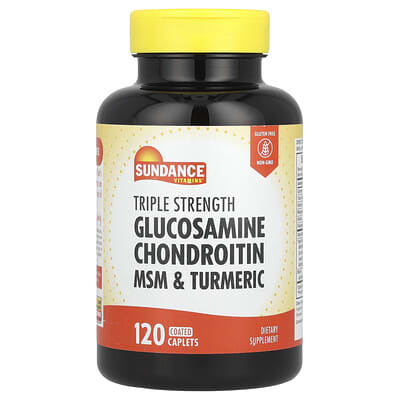 Sundance Vitamins Glucosamine Chondroitin MSM & Turmeric, 120 капсул