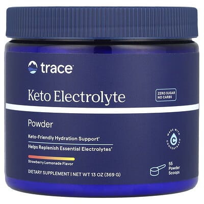 Порошок электролитов Keto, Клубничный лимонад, 13 oz (369 g)