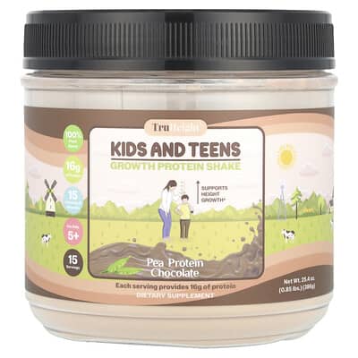 Протеиновый коктейль TruHeight Growth, Chocolate Milk, 0.85 lbs (387 g)