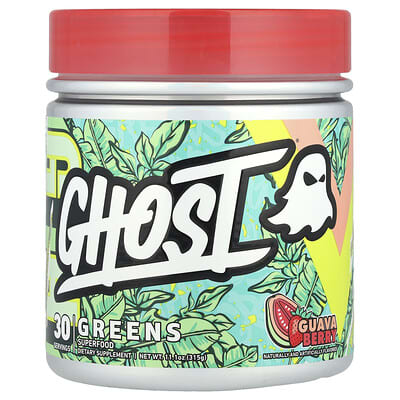 Зеленые суперфуды Ghost Greens, Guava Berry, 11.1 oz (315 g)