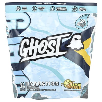 Hydration Electrolytes+, Lemon Crush, 24 Sticks, 0.32 oz (9 g) Each