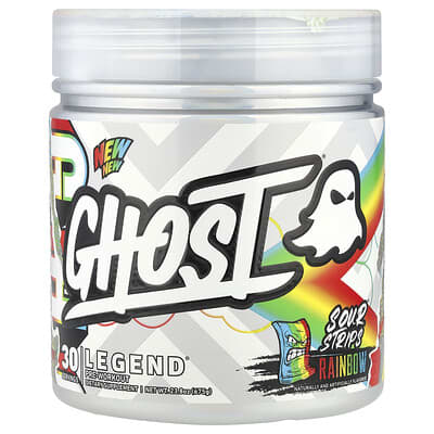 Legend® Pre-Workout, Sour Strips® Rainbow, 23.8 oz (675 g)