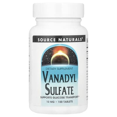 Vanadyl Sulfate, 10 mg, 100 Tablets