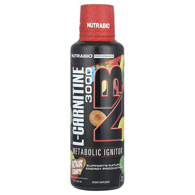 Lean Shots L-Carnitine 3000, кислая конфета, 16 fl oz (473 ml)