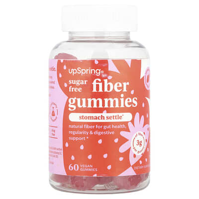 Витаминные мармеладки UpSpring Fiber Gummies, Strawberry, 60 Vegan Gummies