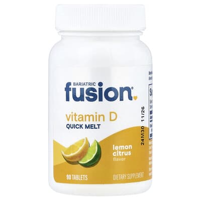 Витамин D Quick Melt, Lemon Citrus, 90 Tablets (125 mcg per Tablet)
