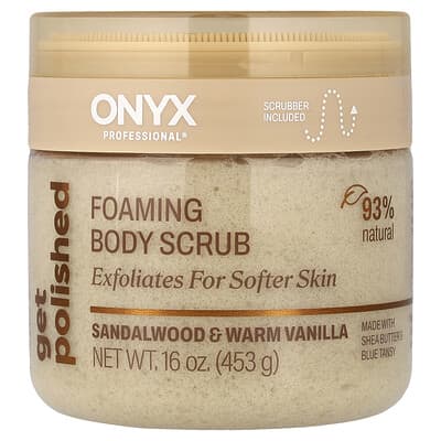 Get Polished, Foaming Body Scrub, Sandalwood & Warm Vanilla, 16 oz (453 g)
